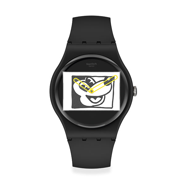 SWATCH Mod. MICKEY BLANC SUR NOIR