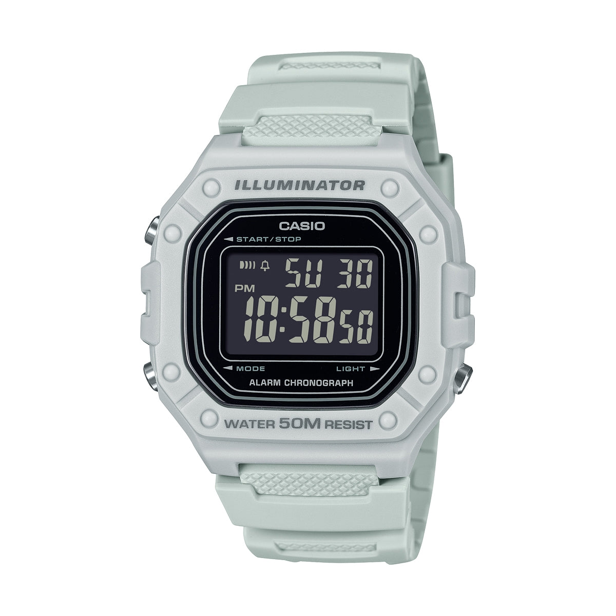 CASIO TIMELESS COLLECTION Mod. SPORT ILLUMINATOR WR 50M. ALARM. CHRONOGRAPH - GREY