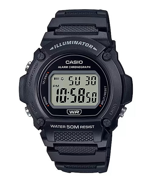 CASIO TIMELESS COLLECTION Mod. SPORT- ILLUMINATOR. WR 50M. ALARM. CHRONOGRAPH