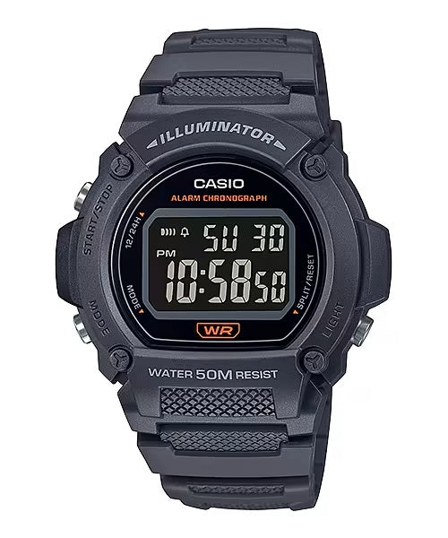 CASIO TIMELESS COLLECTION Mod. SPORT- ILLUMINATOR. WR 50M. ALARM. CHRONOGRAPH