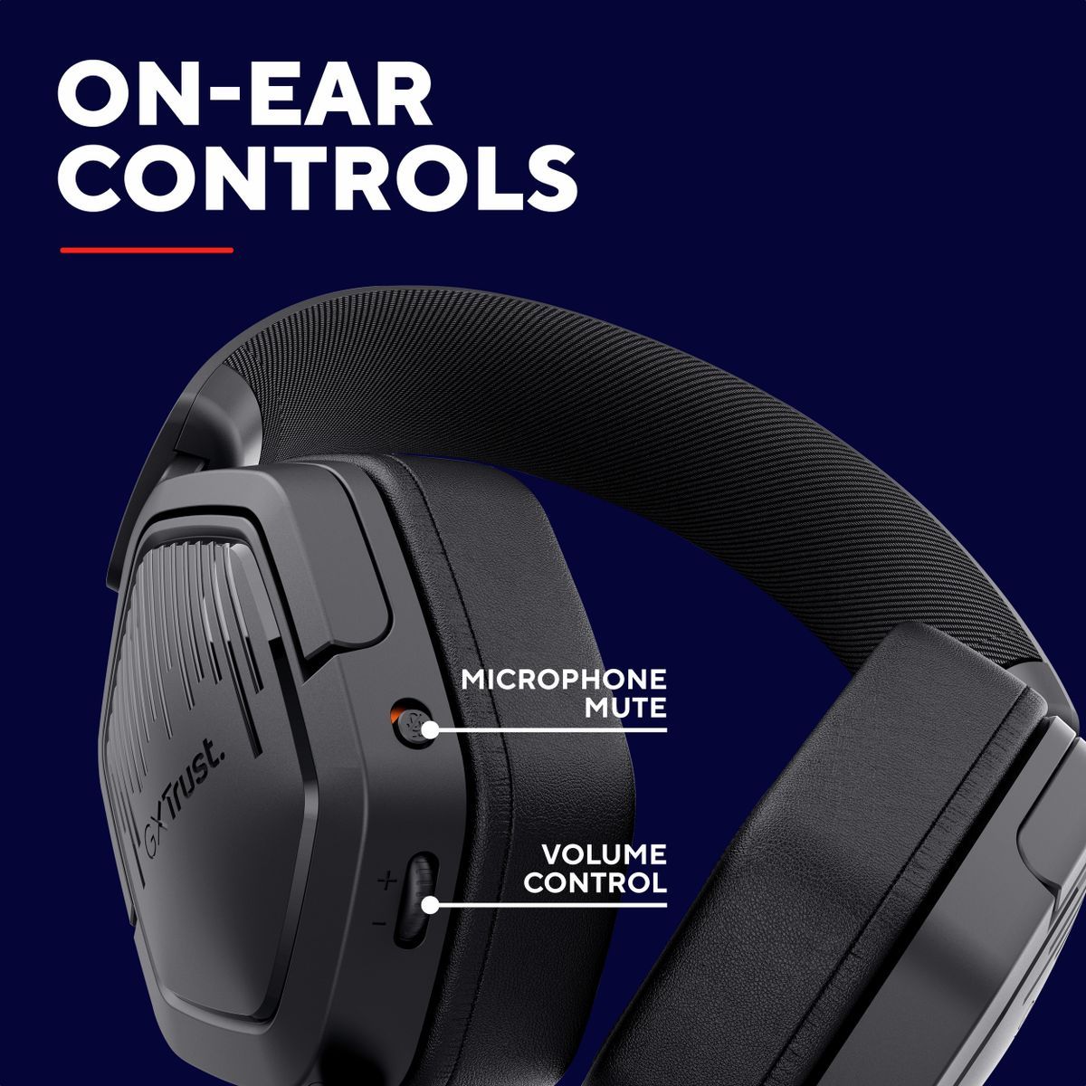 Trust GXT492 Carus Auricolare Cablato A Padiglione Gaming Nero