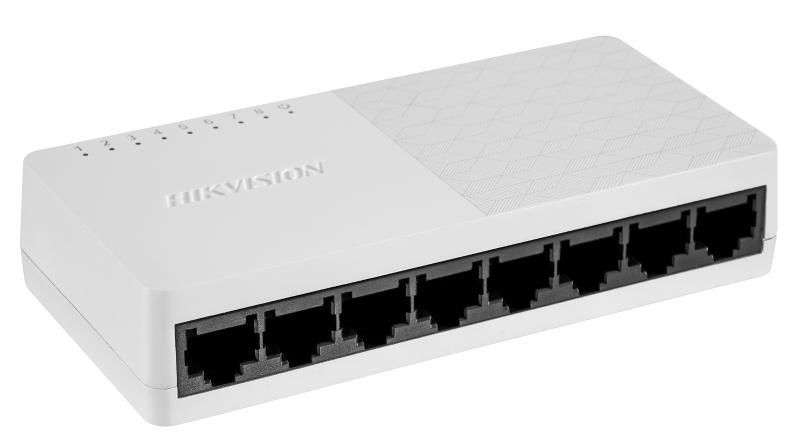 HIKVISION DS-3E0108D-O - DESKTOP SWITCH 8 PT 10/100 RJ45 CASE PLASTICA