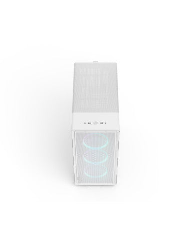 FRACTAL CASE MID TOWER EPOCH WHITE TG RGB LIGHT TINT 3*120mm MOMENTUM FAN