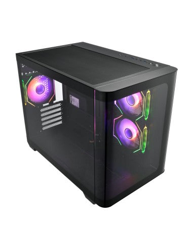 FSP FORTRON CASE M.TOWER S380 BA PANELLO LATERALE CURVO 3xARGB FANS