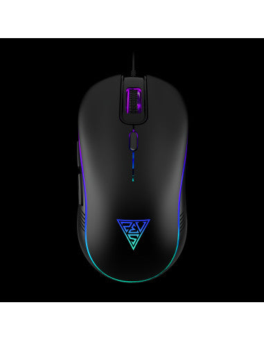 GAMDIAS MOUSE GAMING AURA GS3 LUCI MULTIC 6*KEYS 3600DPI ERGONOMIC