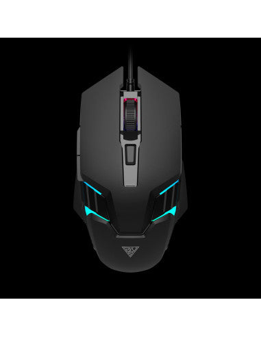 GAMDIAS MOUSE GAMING AURA GS4 LUCI MULTIC 6*KEYS 3600DPI ERGONOMIC