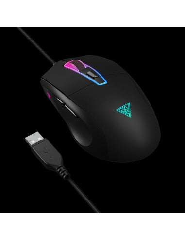 GAMDIAS MOUSE GAMING ZEUSM5 LUCI RGB 12800 DPI