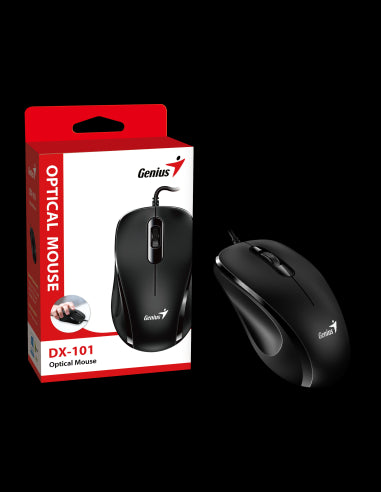 GENIUS MOUSE USB DX-101 FULL SIZE BLACK