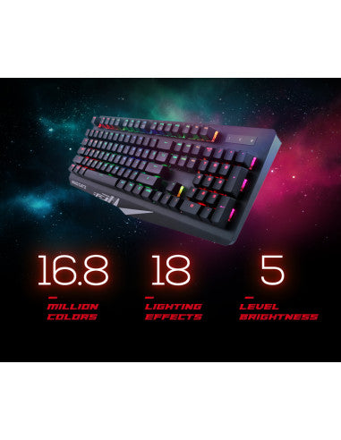 MAD CATZ GAMING TAST. S.T.R.I.K.E. 4 BLACK MECCANICA 104 TASTI RGB