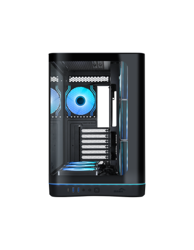 SAMA MID TOWER V62 BLACK TG CURVE LED STRIP 7* 120 ARGB PWM FAN