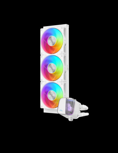 SAMA RAFF LIQUIDO L70 360WH WHITE ARGB POMPA CERAMICA VENTOLE 28mm