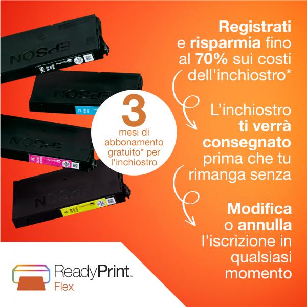 EPSON WorkForce WF-2960DWF (C11CK60403) - STAMPANTE MULTIFUNZIONE INKJET A4 - WI-FI - FAX - FRONTE/RETRO AUTO - 33 PPM