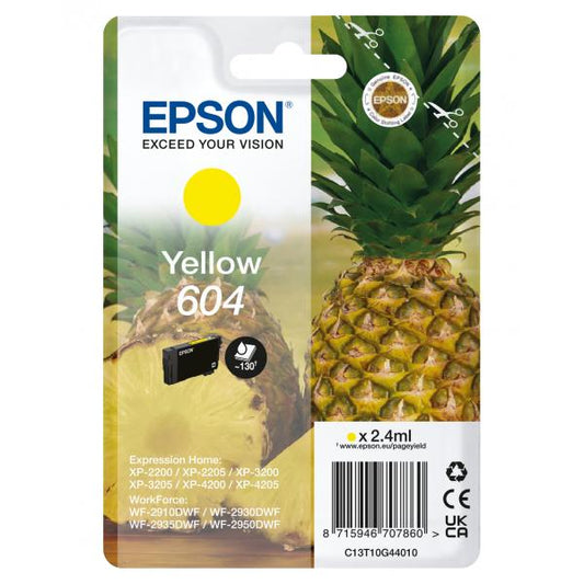 EPSON 604 YELLOW (C13T10G44010) - CARTUCCIA ORIGINALE