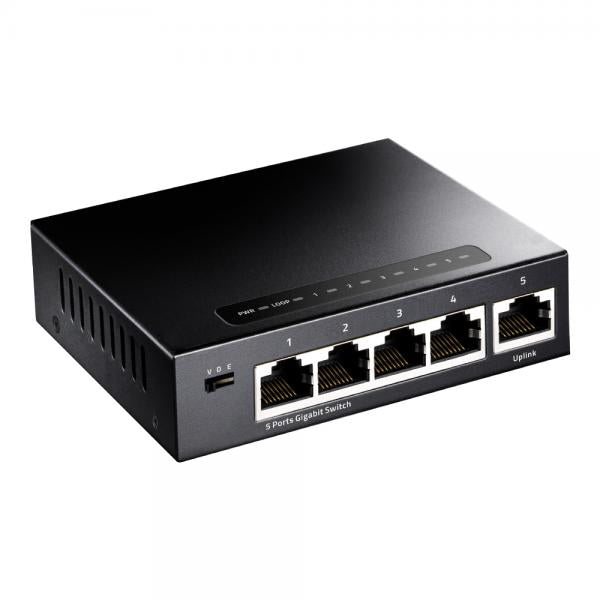 CUDY GS105 - SWITCH 5 PT GIGABIT - METAL CHASSIS