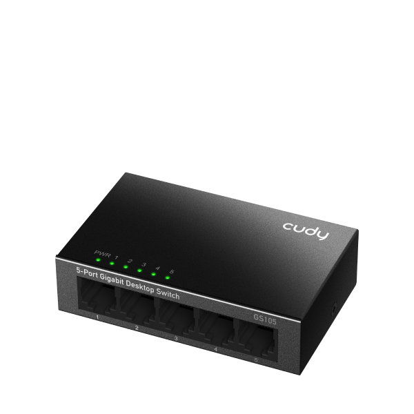 CUDY GS105 - SWITCH 5 PT GIGABIT - METAL CHASSIS