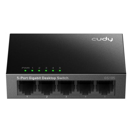 CUDY GS105 - SWITCH 5 PT GIGABIT - METAL CHASSIS