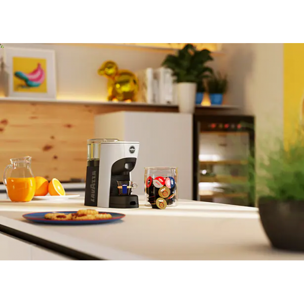 LAVAZZA A MODO MIO TINY ECO (WHITE) (LM840) - MACCHINA CAFFE` ESPRESSO A CAPSULE