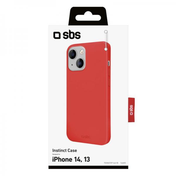 SBS Cover Instinct per iPhone 14/iPhone 13 - (SBS TEINSTIP1461R custodia per cellulare 15,5 cm (6.1") Rosso)