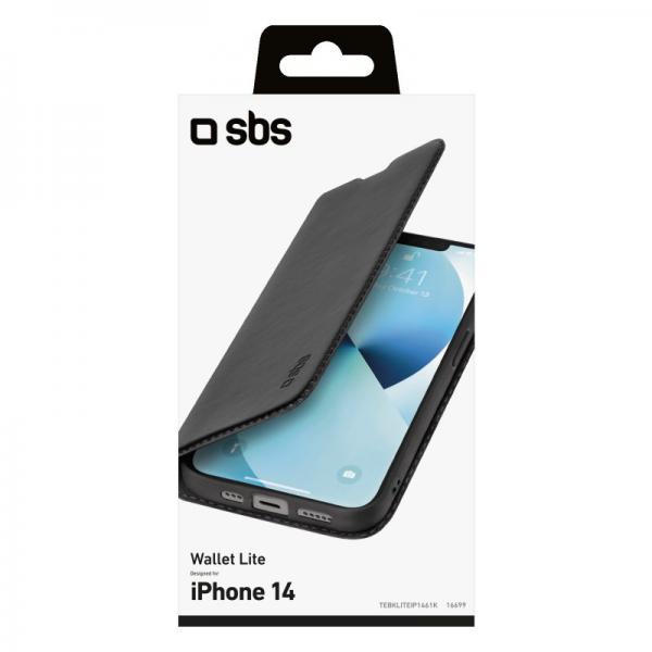 SBS TEBKLITEIP1461K custodia per cellulare 15,5 cm (6.1") Custodia a borsellino Nero