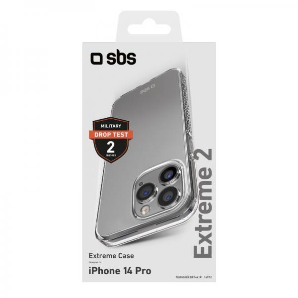 SBS Cover Extreme X2 per iPhone 14 Pro - (SBS TEUNBKEX2IP1461P custodia per cellulare 15,5 cm (6.1") Trasparente)