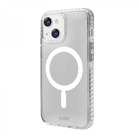 SBS Cover con aggancio magnetico compatibile con ricarica MagSafe per iPhone 14 - (SBS TEMAGCOVIP1461T custodia per cellulare 15,5 cm (6.1") Trasparente)