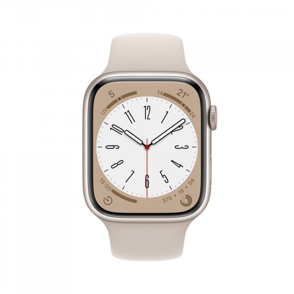 Apple Watch Series 8 OLED 45 mm Digitale 396 x 484 Pixel Touch screen Beige Wi-Fi GPS (satellitare) - (Apple Watch Series 8 OLED 45 mm Digitale 396 x 484 Pixel Touch screen Beige Wi-Fi GPS (satellitare))