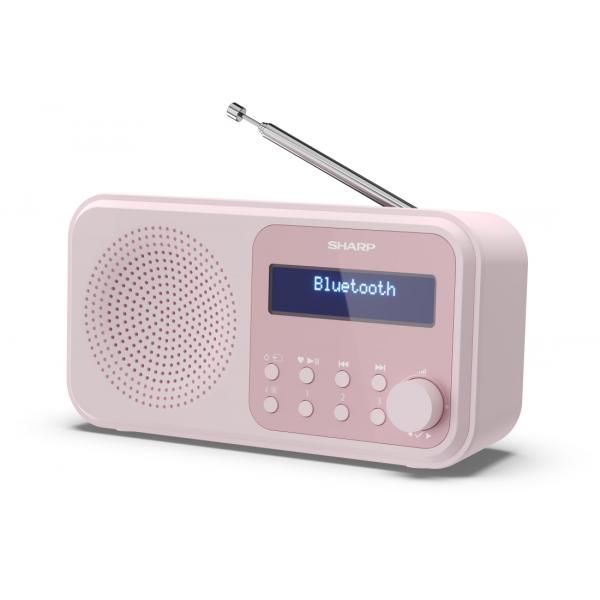 SHARP DR-P420(PK) - RADIO DIGITALE PORTATILE - DAB/DAB+ - LCD MONOCROMATICO - BLUETOOTH 5.0 - PINK