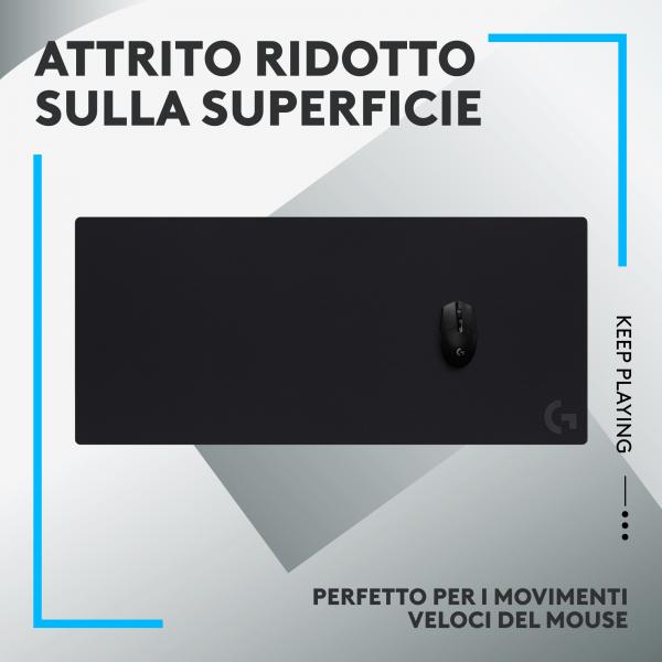 Logitech G 943-000778 tappetino per mouse Tappetino per mouse per gioco da computer Nero