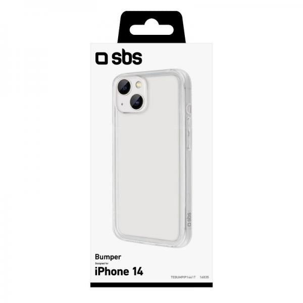 SBS Cover Bumper per iPhone 14 - (SBS TEBUMPIP1461T custodia per cellulare 15,5 cm (6.1") Trasparente)