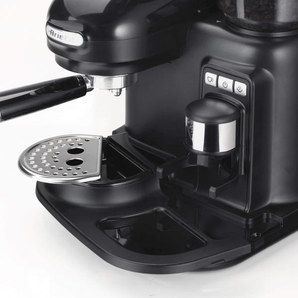 ARIETE MODERNA (1318/02) - MACCHINA PER CAFFE'' ESPRESSO CON MACINATORE - CAPPUCCINATORE - PRESSIONE 15 BAR - 920/1080 W