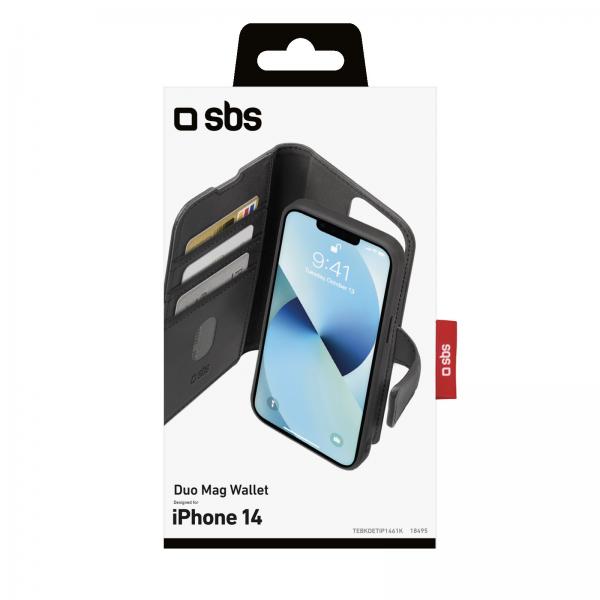 SBS Duo Mag custodia per cellulare 15,5 cm (6.1") Custodia a libro Nero - (SBS Duo Mag custodia per cellulare 15,5 cm (6.1") Custodia a libro Nero)