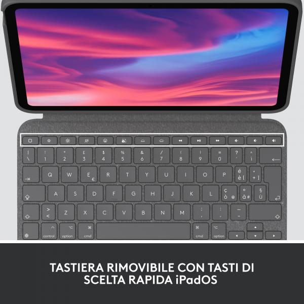 Logitech 920-011438 tastiera per dispositivo mobile QWERTY Italiano Smart Connector Grigio