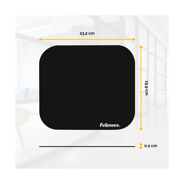 FELLOWES MOUSEPAD NERO