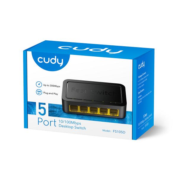 CUDY FS105D - 5-PORT 10/100 MBPS DESKTOP SWITCH