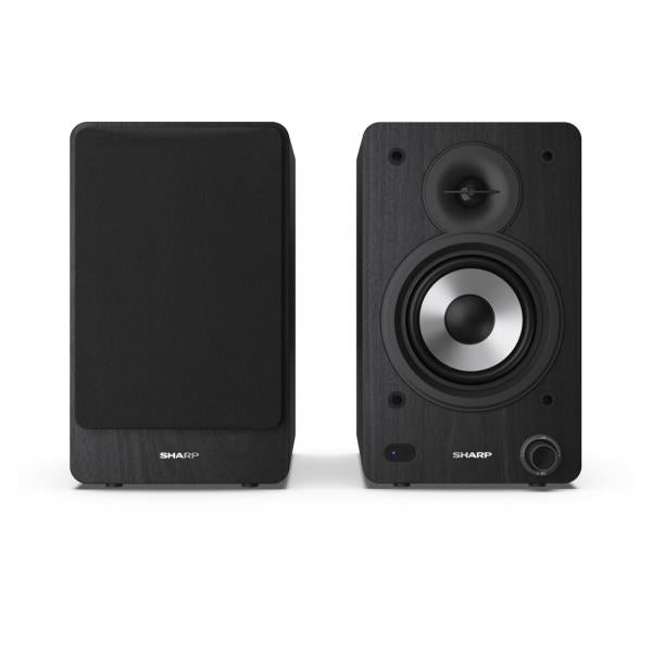 SHARP CP-SS30(BK) - ALTOPARLANTI ATTIVI DA DESKTOP - 60W RMS - CHASSIS LEGNO - BLUETOOTH 5.0 - USB - BLACK