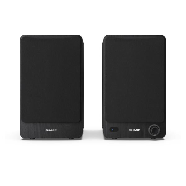 SHARP CP-SS30(BK) - ALTOPARLANTI ATTIVI DA DESKTOP - 60W RMS - CHASSIS LEGNO - BLUETOOTH 5.0 - USB - BLACK