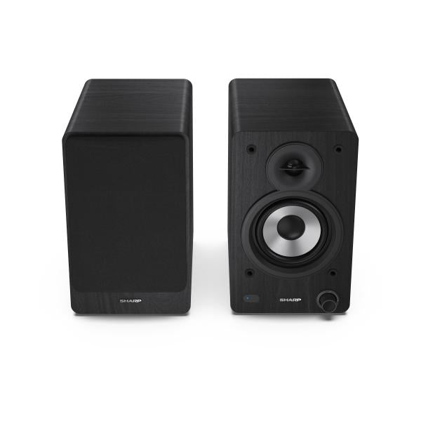 SHARP CP-SS30(BK) - ALTOPARLANTI ATTIVI DA DESKTOP - 60W RMS - CHASSIS LEGNO - BLUETOOTH 5.0 - USB - BLACK