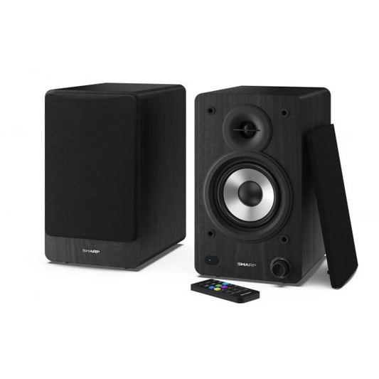SHARP CP-SS30(BK) - ALTOPARLANTI ATTIVI DA DESKTOP - 60W RMS - CHASSIS LEGNO - BLUETOOTH 5.0 - USB - BLACK