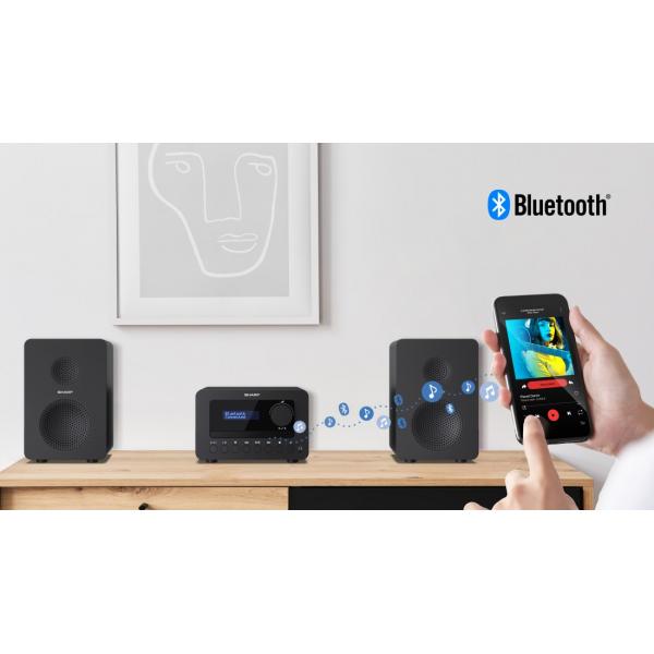 SHARP XL-B520D(BK) - MICRO HIFI - 45W - USB PLAYER - DAB+ - BLUETOOTH