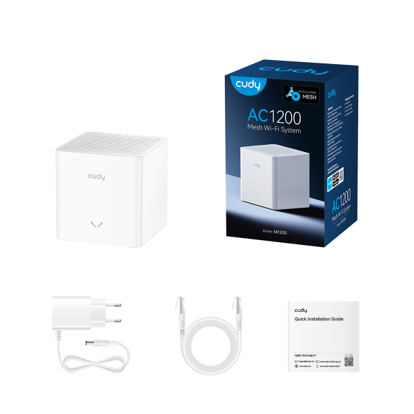 CUDY M1200(1-PACK) - MESH SYSTEM AC1200 WI-FI - 1 NODO