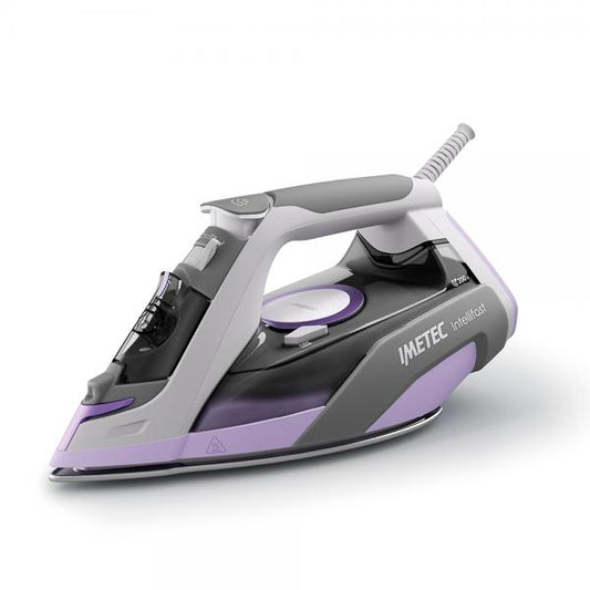 Imetec Intellifast Ferro da stiro a secco e a vapore Piastra in Ceramica Grigio, Viola