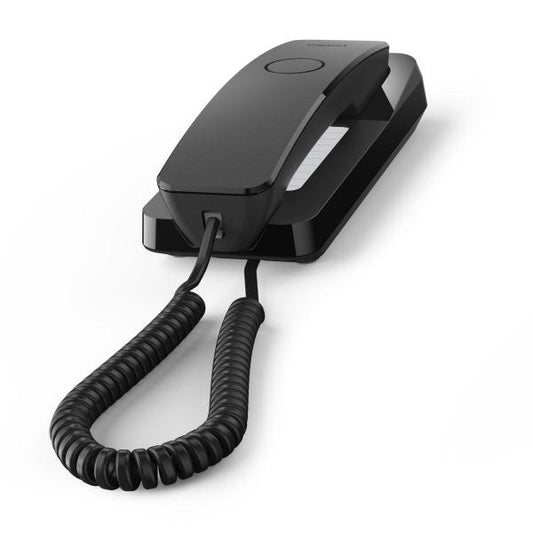 GIGASET DESK 200 (NERO) - TELEFONO CORDED - COMPATIBILE CENTRALINI TELEFONICI E APPARECCHI ACUSTICI