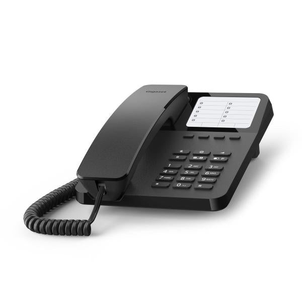 GIGASET DESK 400 (NERO) - TELEFONO CORDED - COMPATIBILE CENTRALINI TELEFONICI E APPARECCHI ACUSTICI