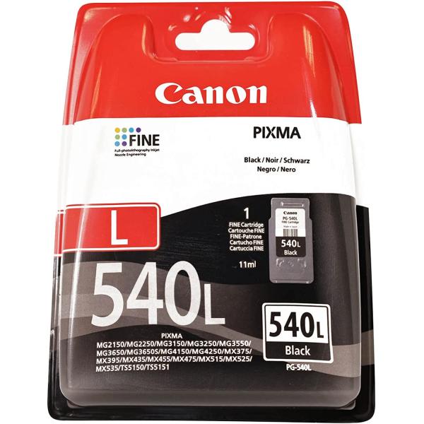 CANON PG-540L BLACK (5224B001) - CARTUCCIA ORIGINALE AD ALTA EFFICIENZA