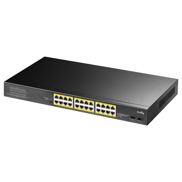 CUDY GS1028PS2 - 24-PORT GIGABIT POE+ SWITCH WITH 2 SFP PORTS 300W