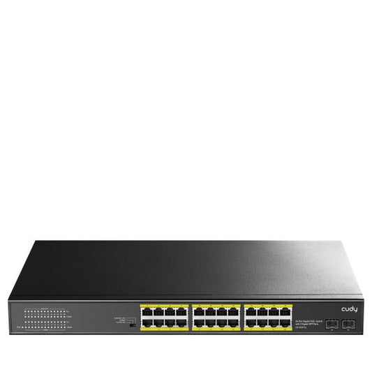 CUDY GS1028PS2 - 24-PORT GIGABIT POE+ SWITCH WITH 2 SFP PORTS 300W