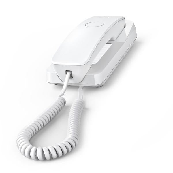 GIGASET DESK 200 (BIANCO) - TELEFONO CORDED - COMPATIBILE CENTRALINI TELEFONICI E APPARECCHI ACUSTICI