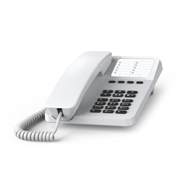 GIGASET DESK 400 (BIANCO) - TELEFONO CORDED - COMPATIBILE CENTRALINI TELEFONICI E APPARECCHI ACUSTICI