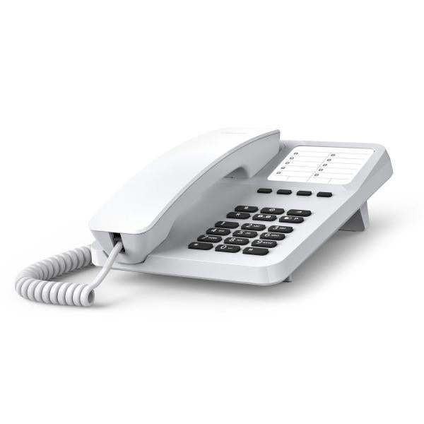 GIGASET DESK 400 (BIANCO) - TELEFONO CORDED - COMPATIBILE CENTRALINI TELEFONICI E APPARECCHI ACUSTICI