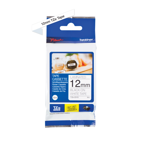Brother TZE231S2 nastro per etichettatrice Nero su bianco TZe